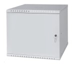 LEXI-Net 19" nástěnný rozvaděč Basic 9U 525x450, plechové dveře, bez zad, rozložený, šedý EDF_1232028