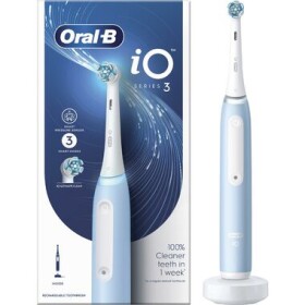 Oral-B iO Series 3 Ice Blue / Elektrický zubní kartáček / magnetický iO / 3 režimy / senzor tlaku (730850)