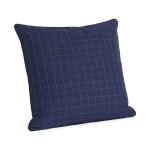 HAY Prošívaný polštář Dori Midnight blue 60 × 60 cm, modrá barva, textil