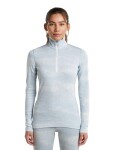 ICEBREAKER Wmns Merino 260 Tech Vertex LS Half Zip Chillwave, Snow/Zinc Blue/J (vzorek) velikost: S