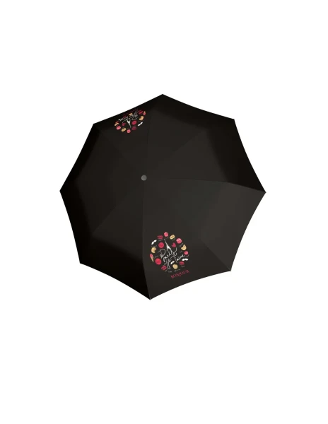 DOPPLER Magic Fiber Paris je Taime - dámský/pánský plně automatický deštník černá 7441465P04