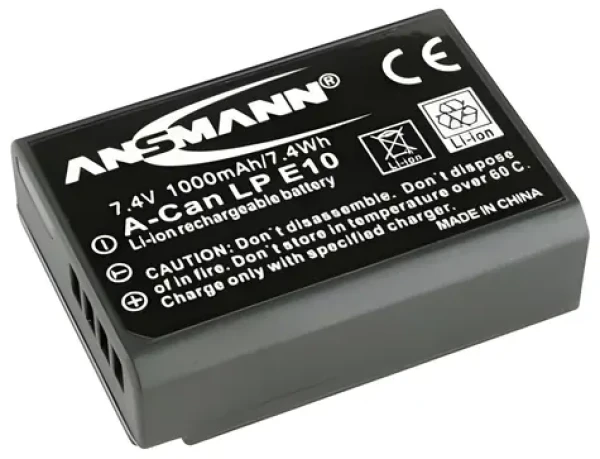 Ansmann A-Can LP-E10 / Akumulátor / náhrada Canon LP-E10 / Li-Ion (1400-0018)