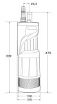 EASY PUMP EASY DEEP 750 A - NV, ponorné čerpadlo, 230V, kabel 15m