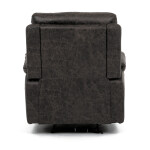 Polohovací křeslo, elektrické zabudované ovládání, hnědá, látka vintage, TV-4094 COF3