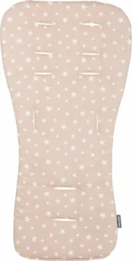 CHIPOLINO Měkká podložka do kočárku Beige stars (160006)