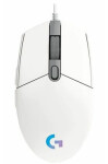 Logitech myš G203 Lightsync / drátová myš / 8000dpi / bílá (910-005797)