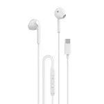 Dudao X3C drátová sluchátka do uší bílá / s mikrofonem / USB-C / 1.2 m (95381)