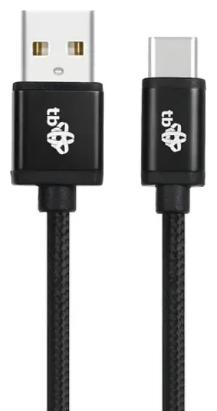 TB Touch černá / Datový kabel / USB-A (M) - USB-C (M) / 3 m (AKTBXKUCSBA300B)