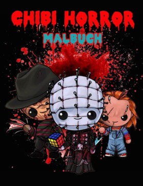 Chibi Horror, antistresové omalovánky, Elizabeth Johnson