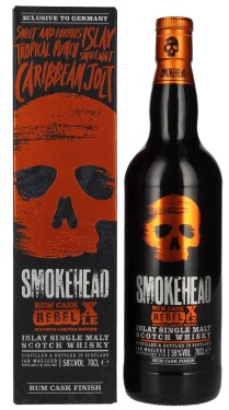 Smokehead RUM REBEL Islay Single Malt Scotch Whisky 0,7L, 58%, -DB-