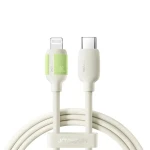 Joyroom S-A53 Nabíjecí kabel s fluorescenčním hrotem USB-C (M) - Lightning (M) 30W 2m béžová (6956116730703)