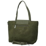 Trendy dámská koženková kabelka na rameno Coveri Hilari, tmavě zelená