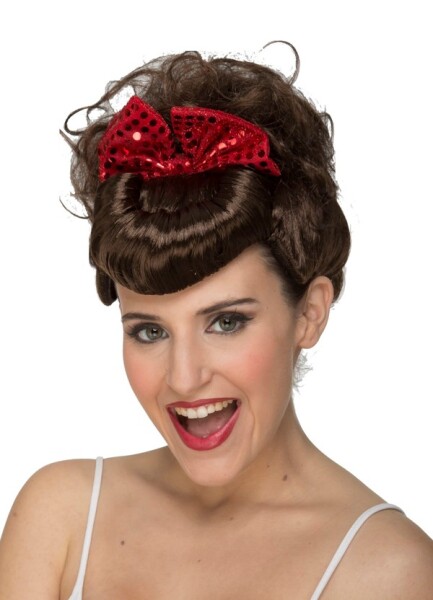 Ptakoviny.cz Paruka hnědá s mašlí 40. léta