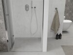 MEXEN - Lima sprchové dveře zalamovací 80, transparent, chrom se stěnovým profilem 856-080-000-01-00