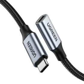 UGREEN US372 Kabel USB-C 3.1 Gen2 (M) - USB-C 3.1 Gen2 (F) 1m černá / 100W / 4K (6957303832057)