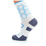 Sada ponožek little shoes sport hexagon kids bf white turquoise, 2 páry 25-29 EU