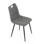 Jídelní židle, šedá, látka, DCL-V2017 GREY2