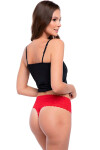 Dámská tanga Bellie red maxi - JULIMEX červená XXL