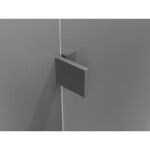 MEXEN/S - Lunar-B sprchový kout dveře křídlové levá 80 x 70 cm, transparent, grafit metal 832-080-070-95-00-L