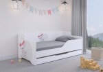 DumDekorace Dětská postel s motivem holčičky na kole 160x80 cm
