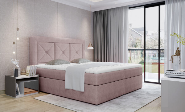 Boxspring Idris Rozměr: 160 x 200 cm, látka: Omega 91