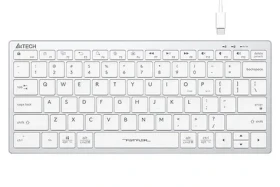 A4tech FBX51 bílá / Nízkoprofilová klávesnice / CZ layout / USB-A (FX51-WH)