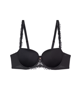 Dámská podprsenka Wild Azalea Florale WHP - BLACK - černá 0004 - TRIUMPH BLACK 85D