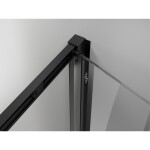 MEXEN/S - Exo sprchový kout skládací dveře 75 x 90, transparent, černá 816-075-090-70-00