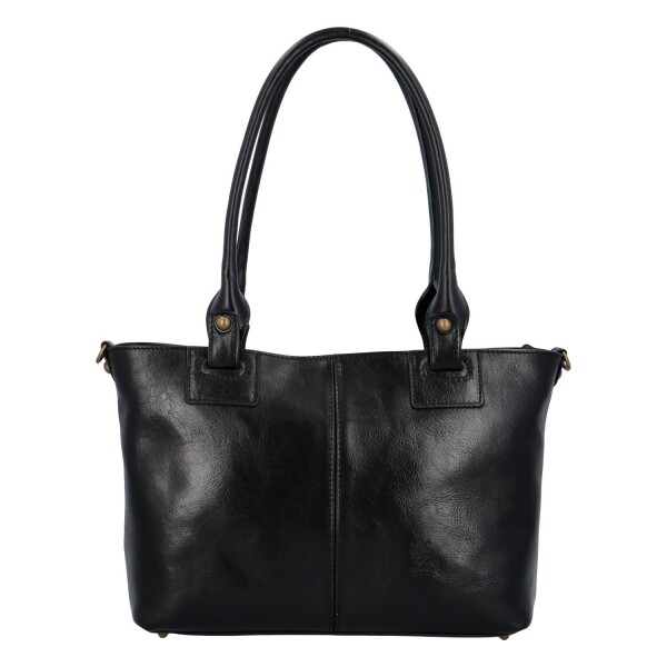 Kožená kabelka Rachel, černa