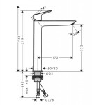 HANSGROHE - Logis Umyvadlová baterie, EcoSmart, matná černá 71258670