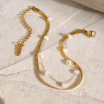 ELENYS Soft Duo – pozlacený náramek 18K žluté zlato Délka náramku: 19+6 cm / max. 25 cm