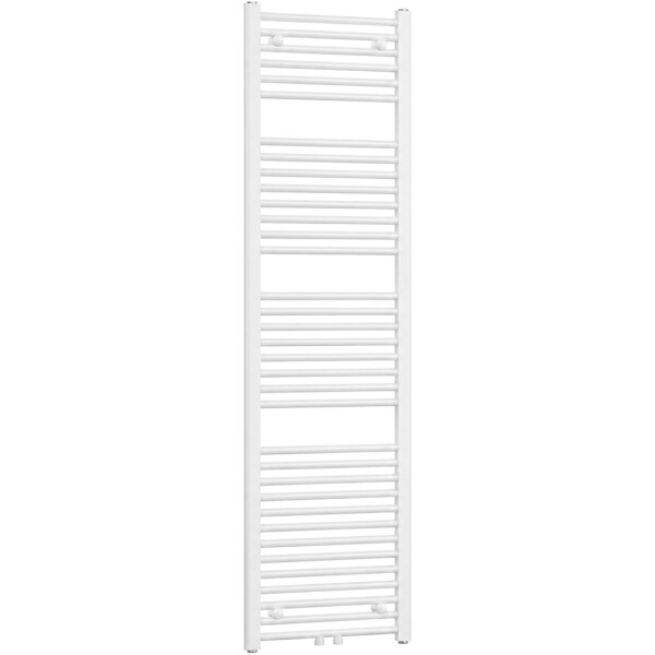 CERANO Koupelnový radiátor Benito - středové připojení 50mm/boční - 703 W - bílá lesklá - 1700x450 mm