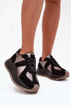 Dámské Sněhule Na Platformě Big Star OO274A217 HI-POLY SYSTEM Černé 38