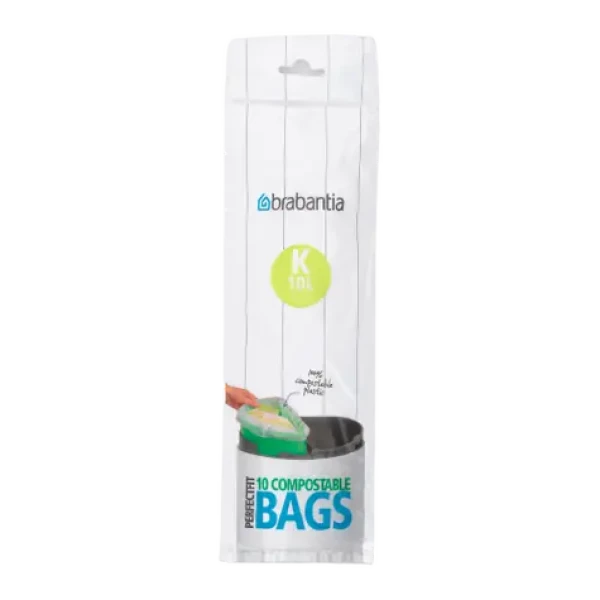 Brabantia PERFECTFIT Kompostovatelné sáčky do odpadkového koše 10 l (K) - role 10 ks
