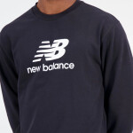 Mikina New Balance Essentials Stacked Logo Frenc MT31538BK pánské