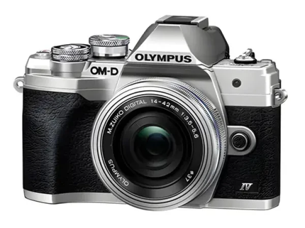 Olympus E-M10 Mark IV stříbrná / Systémový fotoaparát / kit 14-42mm EZ (V207132SE000)