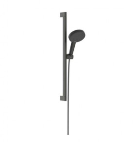 HANSGROHE - Raindance Alive Select S Set sprchové hlavice, tyče a hadice, 3 proudy, EcoSmart, kartáčovaný černý chrom 24600340