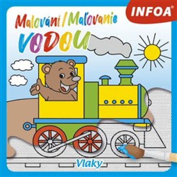 Malování Maľovanie vodou Vlaky