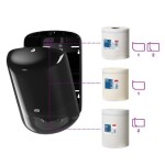 TORK 559008 zásobník na role se středovým odvijením černý velký M2