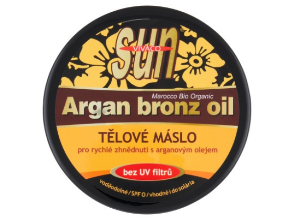 VIVACO Sun Tělové máslo pro rychlé zhnědnutí s arganovým olejem 200 ml