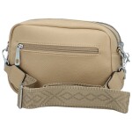 Trendy dámská koženková crossbody kabelka Rory, béžová