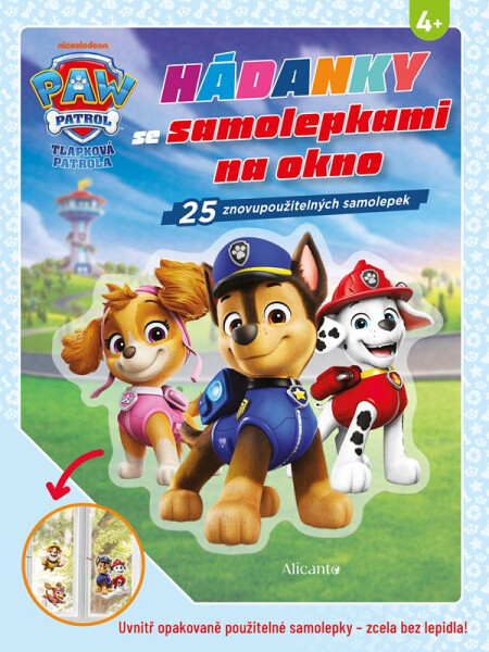 Tlapková patrola - Hádanky se samolepkami na okno - kolektiv autorů