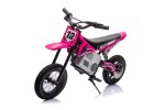 Mamido Dětská elektrická motorka Cross 350W 36V růžová
