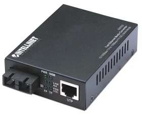 Intellinet Konvertor médií Fast Ethernet Multimode / Konvertor médií / RJ-45 - SC / 100 Mb/s / dosah 2 km (506502)