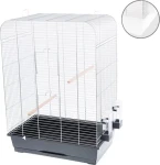 Klec Nina III pozinkovaná / Klec pro střední a velké papoušky / 54x34x74 cm / rozteč drátů 1,3 cm (9987)