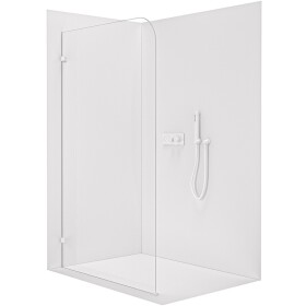 CERANO Sprchová zástěna Walk-in Orbis L/P - 8 mm - bílá matná, transparentní sklo - 80x200 cm