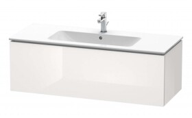 DURAVIT - L-Cube Umyvadlová skříňka 40x122x48 cm, 1 zásuvka, lesklá bílá LC614302222