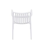 Židle jídelní, stohovatelná, bílý plast