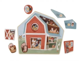 Little Dutch Vkládací puzzle dřevěné Farma