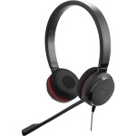 Jabra Evolve 20 Sluchátka On Ear kabelová stereo černá Potlačení hluku, Redukce šumu mikrofonu headset, monofonní telefon